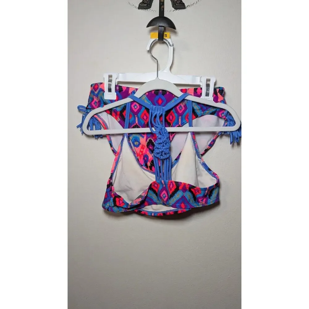 Art Class Two-Piece Swimsuit Bikini Pink Purple Blue Girls Size L 10-12
